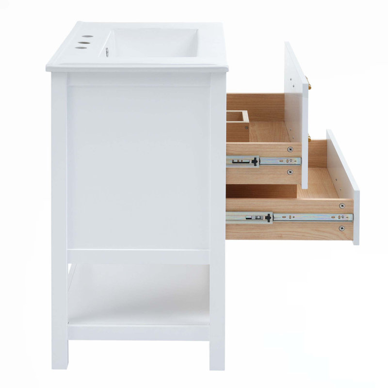 Armoire de meuble-lavabo 30 po, Blanc