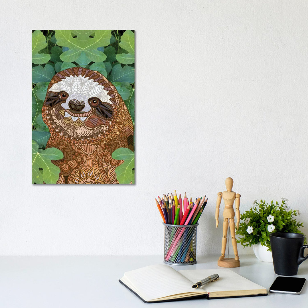 Leinwandbild Happy Sloth