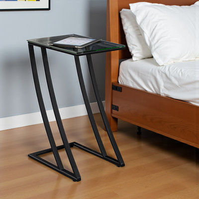 Cerna Black End Table by Ebern Designs