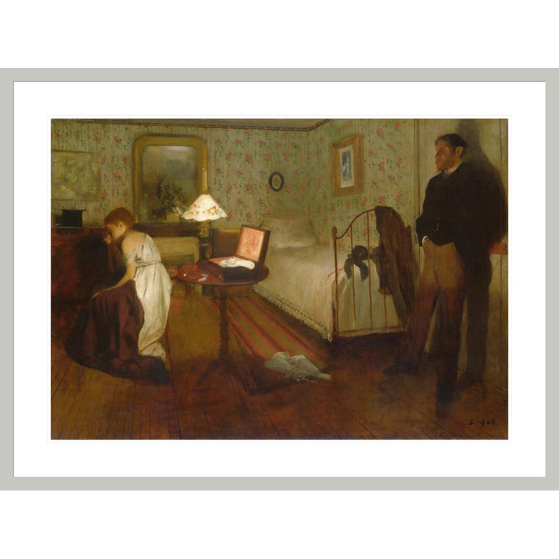 «Interior» par Edgar Degas - impression numérique sur estampe numérique, H 31,39 po x l 41,5 po