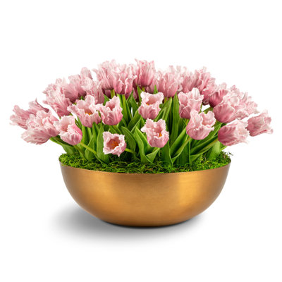 Cocobella Louisa Realtouch Tulip Arrangement In Purple