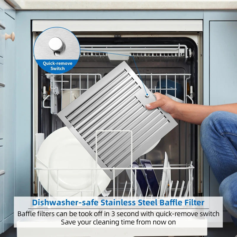 Hotte murale 30 pouces en acier inoxydable