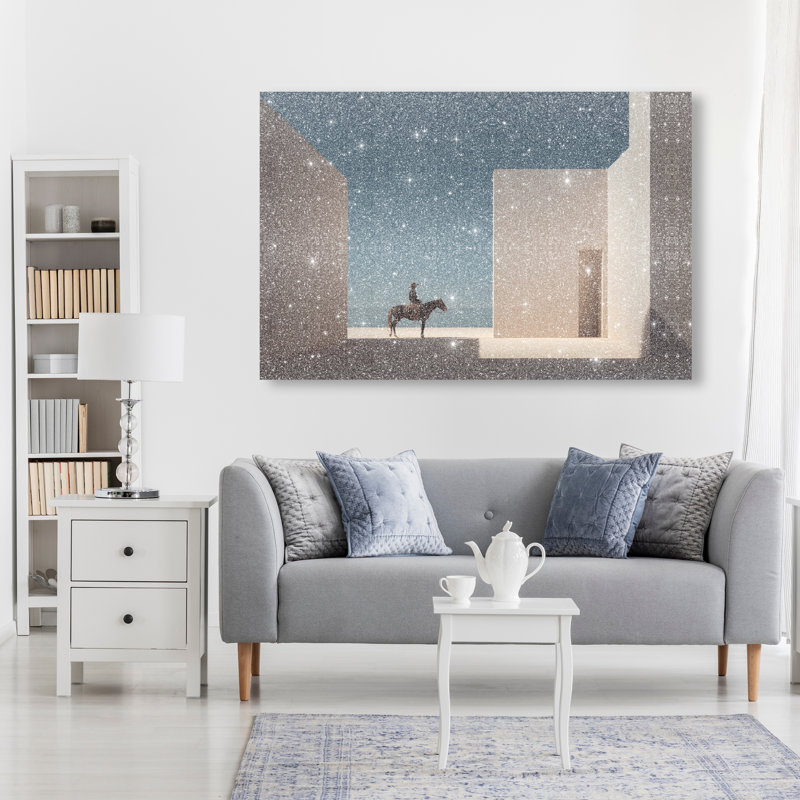 Lone Equestrian I Print by Oliver Gal, 10"H x 15"W, Gallery Wrapped