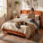 Janine Corduroy Upholstered Wingback Bed with Slat Kit and Solid and Manufactured Wood Frame-755779367-749801292