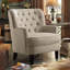 Chaise d'appoint rembourrée avec coussin moelleux Mid-Century