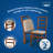 Ladderback Upholstered Seat Folding Chairs