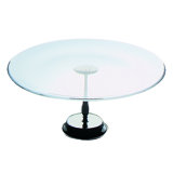 Palace Cake Plate with Base - 6 Pieces - Clear