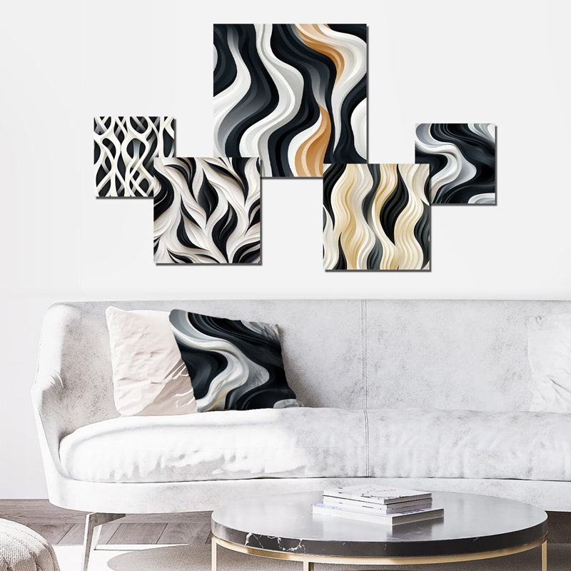 Corenzo - Ensemble d'art mural abstrait de 5