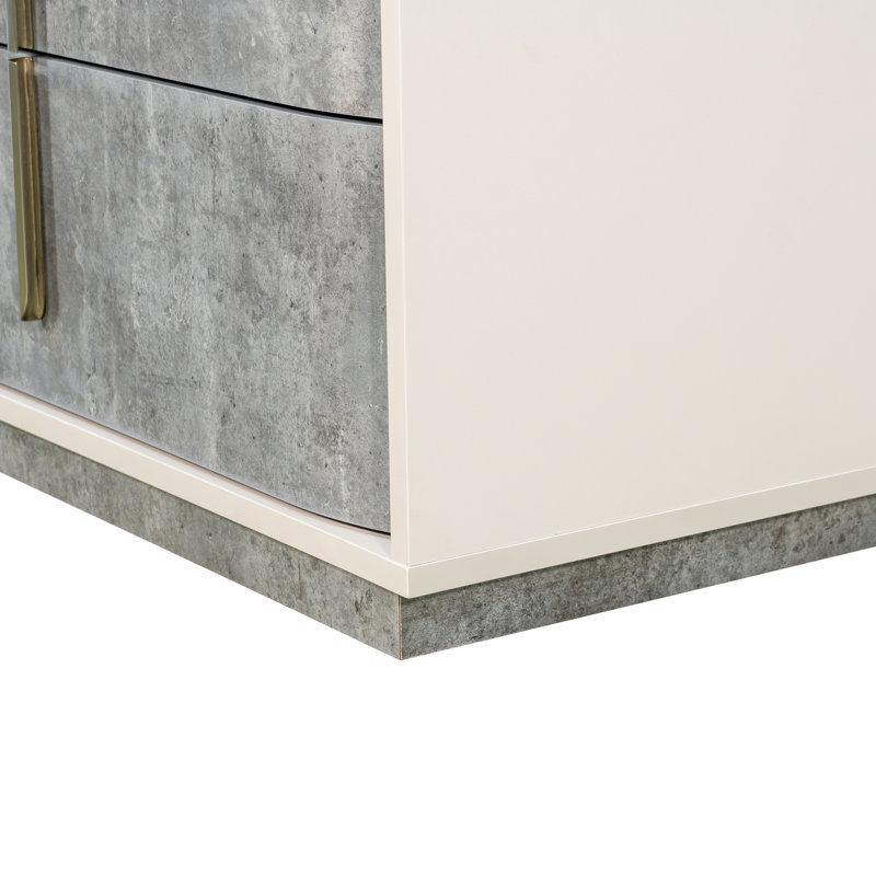 Pavira 5-Drawer Chest - Stone