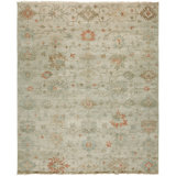 Wool Oriental Area Rug in Ivory