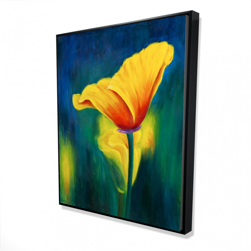 Superb Contrast Flowers Print On Canvas