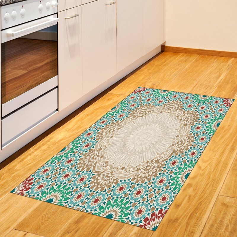 Boho High Density Long Fiber Poly Threads Decorative Area Rug Carpet, Rectangle 2'7" x 5'