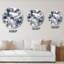 Abstrait noir et blanc - horloge murale moderne-1569427482