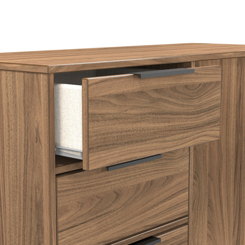 Turah 4 Drawer Vanity  (Ready Assembled), Carini Walnut