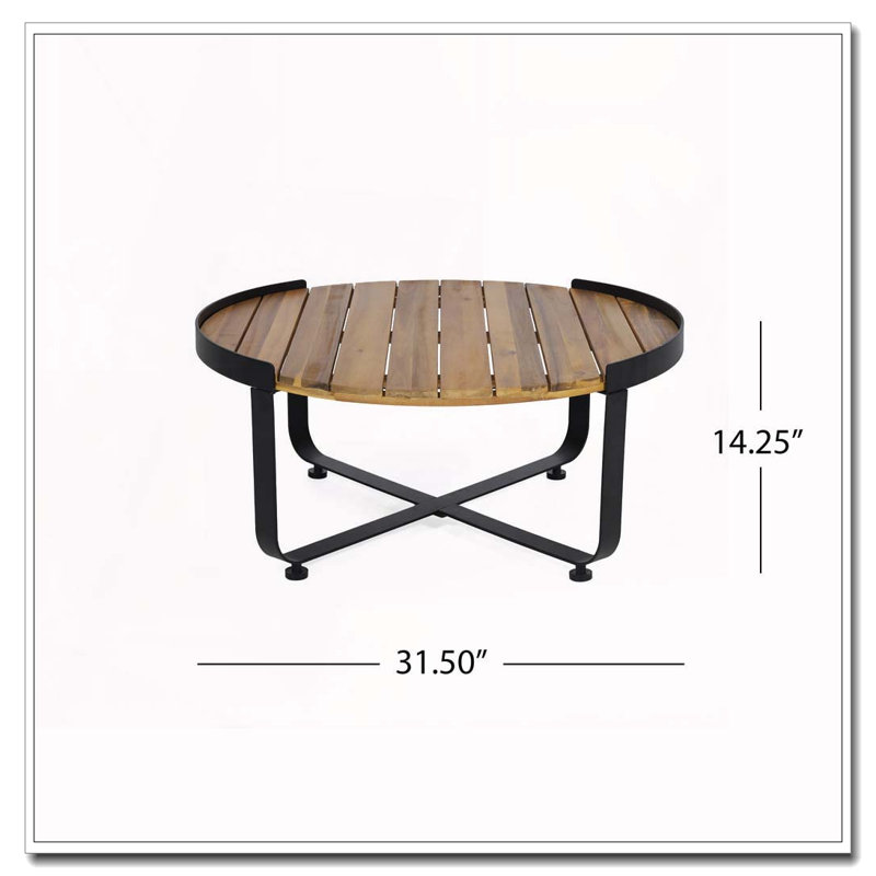 Table basse, Teck