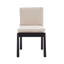 Chaise d'appoint Alrich en noir / beige-648650624