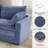 4 Piece Modern Chenille Upholstered Sectional With 2 Storage Ottomans-1587133666