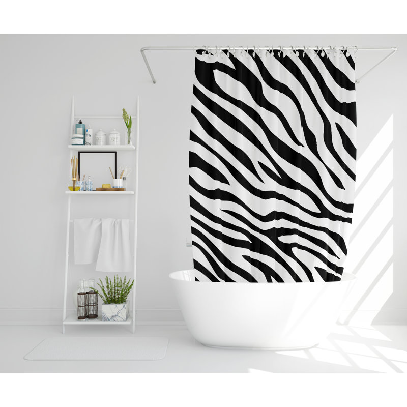 Skakke Polyester Shower Curtain, 168cm H x 168cm W