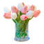 Tulip Faux Floral in Vase-1512150050