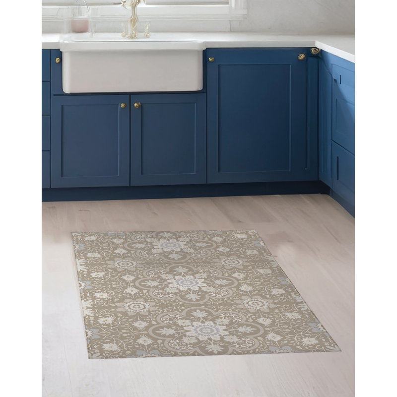 Tapis de cuisine Skyler, Rectangulaire 3 pi x 5 pi, Taupe