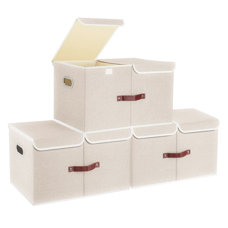 Ebern Designs Storage Boxes Box, Beige