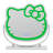 Hello Kitty Kawaii Lighted Makeup Mirror with Adjustable Tilt and Sturdy Metal Base, Lighting Change Button