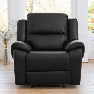 Clarks 100 cm Wide Faux Leather Recliner