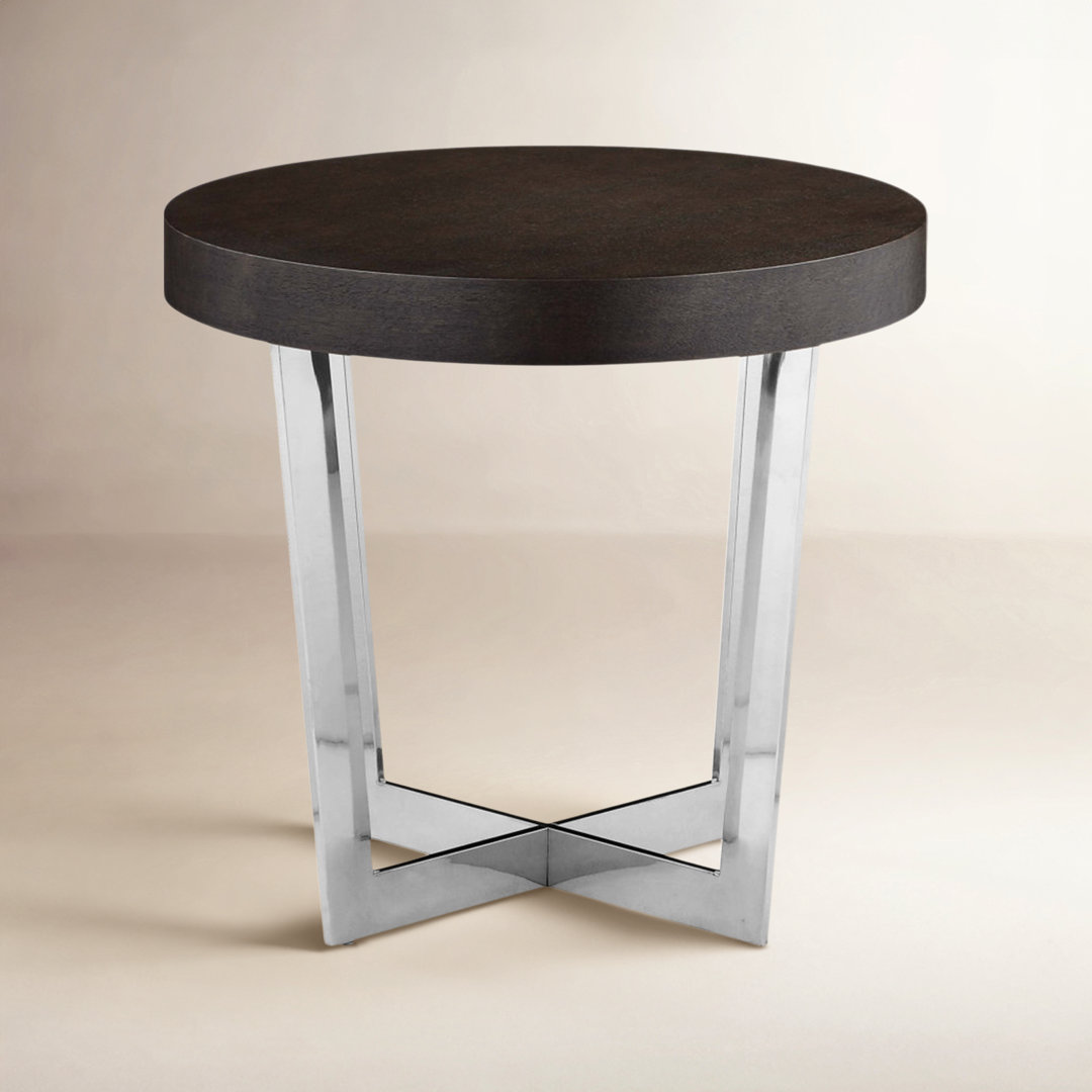 Jackson Cross Legs End Table- Modern Accent End Table for Living Room or Bedroom in Espresso, Walnut, or White AllModern Table Top 