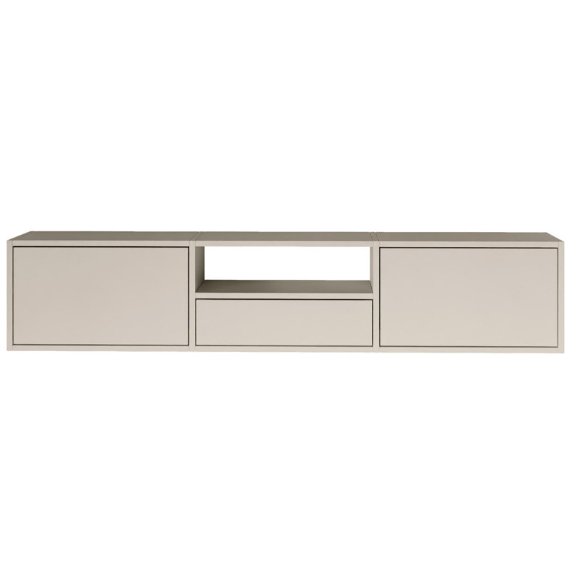 Takiea Unfinished TV Stand for TVs up to 65", Cream