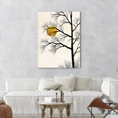 Nordic Golden Sunset by Sayaka Miko - Wrapped Canvas Print