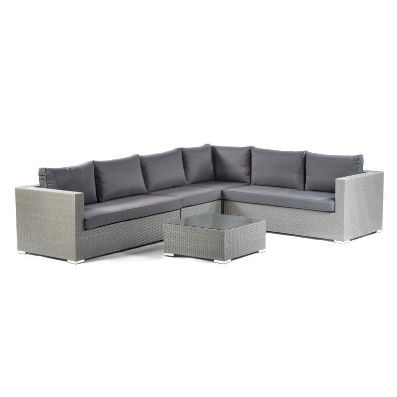 Frohmut Rattan 6 - Person Seating Group