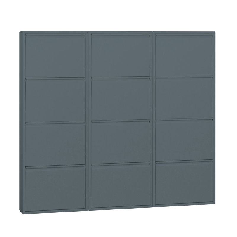 Pisa 24 Pair Flip Down Shoe Storage, Grey