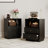 2-Drawer 1-Shelf Nightstand With Modern Design