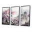Rose, paysage floral japonais, paysage I - Japon, art mural-554835461-554835463