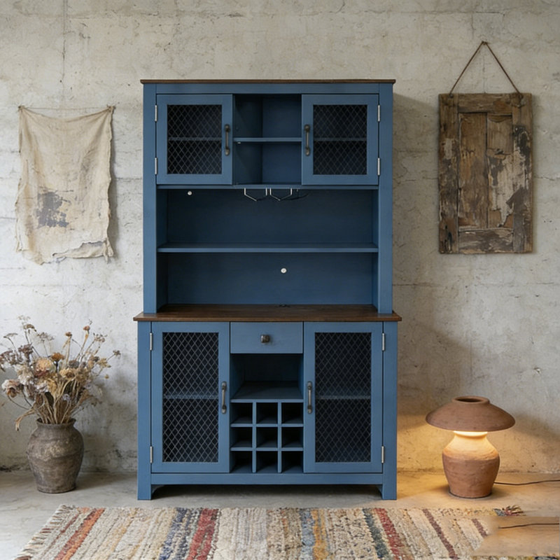 Buffet 70,9 po, Bleu
