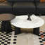 Table basse italienne ronde en marbre