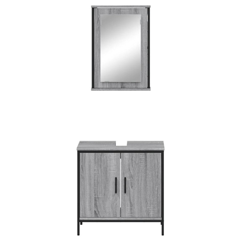 Addaly Bathroom Furniture Suite, Grey Sonoma