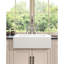 Évier de cuisine blanc, L 24 po x l 19 po, style tablier frontal, céramique, bols profonds pour la vaisselle, cuisson à haute température, surface facile à nettoyer, bols en céramique l 19 po, cuisson, teinture et égratignure, entretien