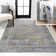 Sarok Ornate Medallion Machine-Washable Gray/Mustard Rug