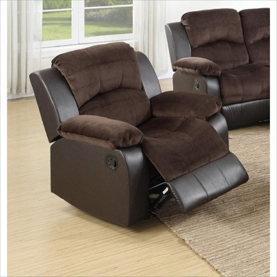 Chaise berçante en suède Spraggins