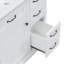 Meuble-lavabo 36 po avec lavabo, lavabo en céramique, 2 tiroirs basculants, charnières de porte à fermeture en douceur, blanc-1144691844