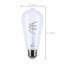 Deena 6W DEL Reminiscent 9205747513B84C9EA57D8FE608F3131A Flex Grey Coil Filament ST19 Base moyenne 2700K CCT transparent 120V