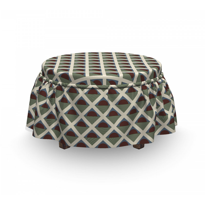 Housse pour repose-pieds demi-cercle pop art