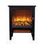 17 Inch Electric Fireplace Heater with 3D Flame Effect and Adjustable Heat Settings