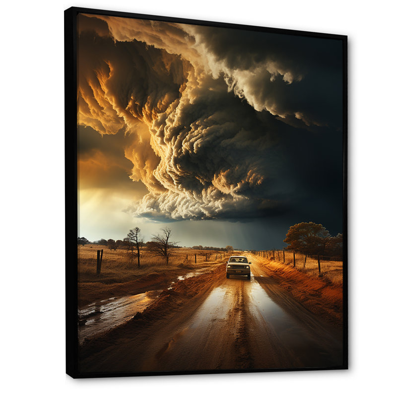 Tempête Baidland Rage Vortex I, H 20 po x l 12 po x P 1 po, Cadre flottant noir