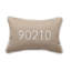 Zip Code Personalized Pillows Lumbar Indoor/Outdoor Pillow Cover & Insert