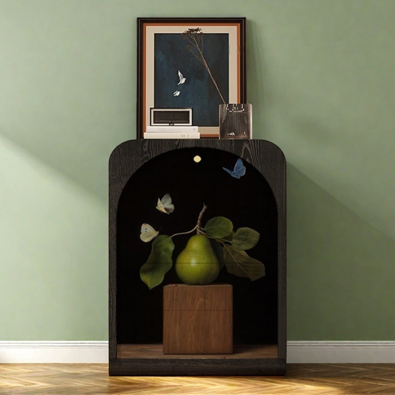 Modern Three-Drawer Single-Door Accent Cabinet