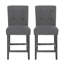 Ensemble de 2 tabourets de comptoir capitonnés contemporains en tissu, 26 po-515524870