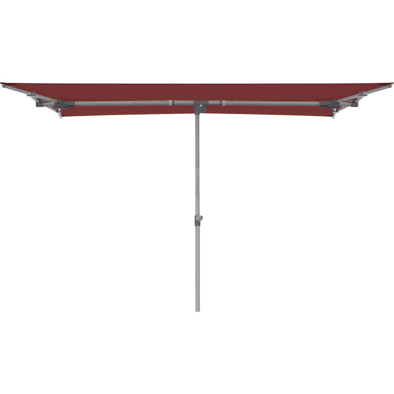Parasol de marché rectangulaire 5 pi x 7 pi Karlson, Performance rouge foncé
