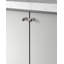 Armoire ronde ronde en nickel satiné de 1 po Lunar Series (paquet de 5)